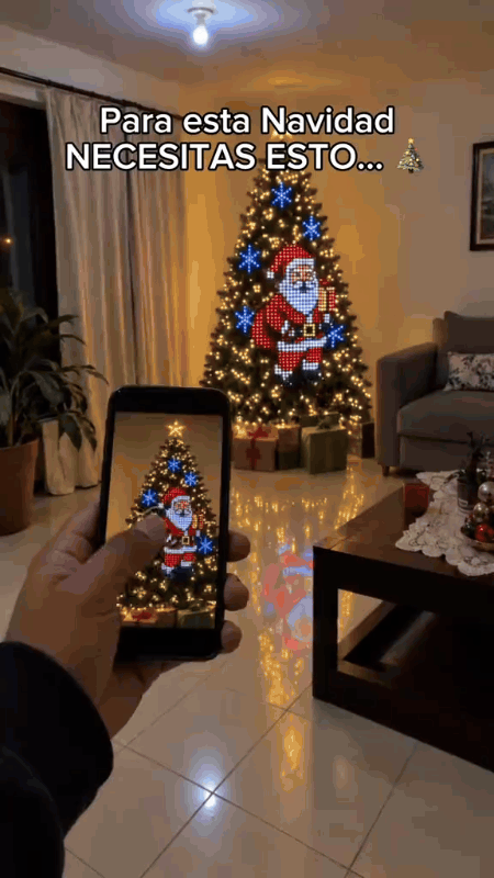 Smart animated Christmas tree lights