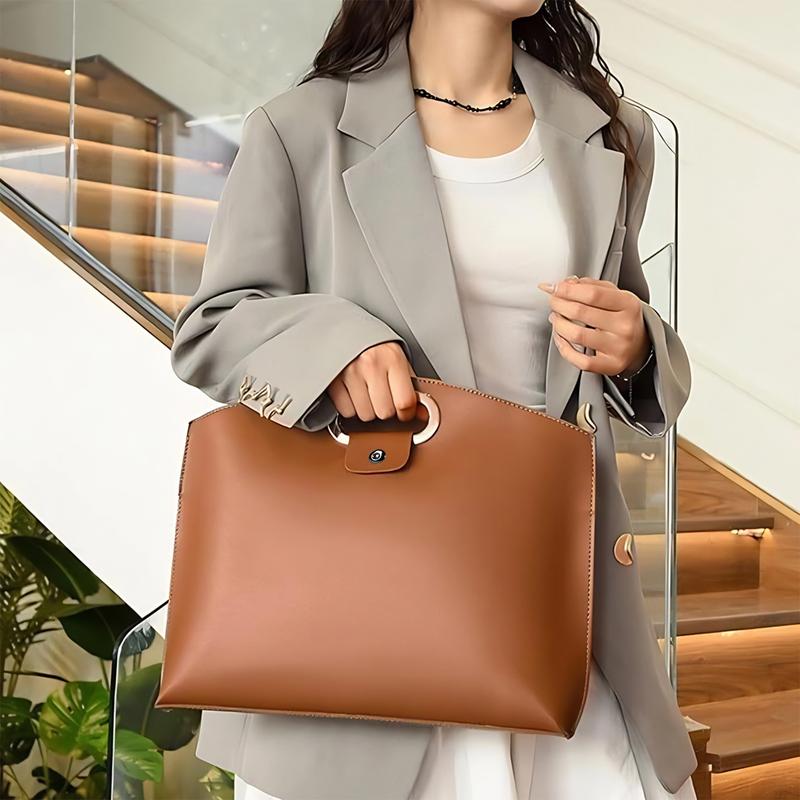 Oceantree 2PCS Laptop Bag for Women Handbag, Waterproof Leather 14-16In for Laptops and iPad Cases Macbook Cases, Work Tote Bag Briefcase Laptop purse