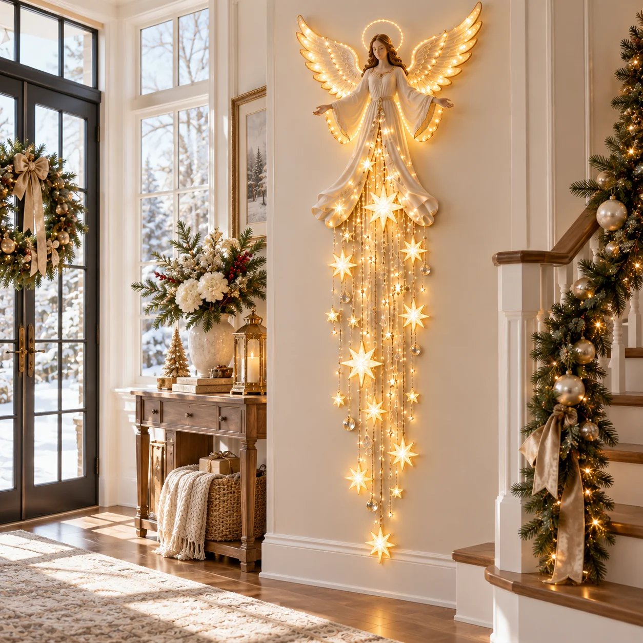 Angel Starfall Wall Light Daytime Entryway