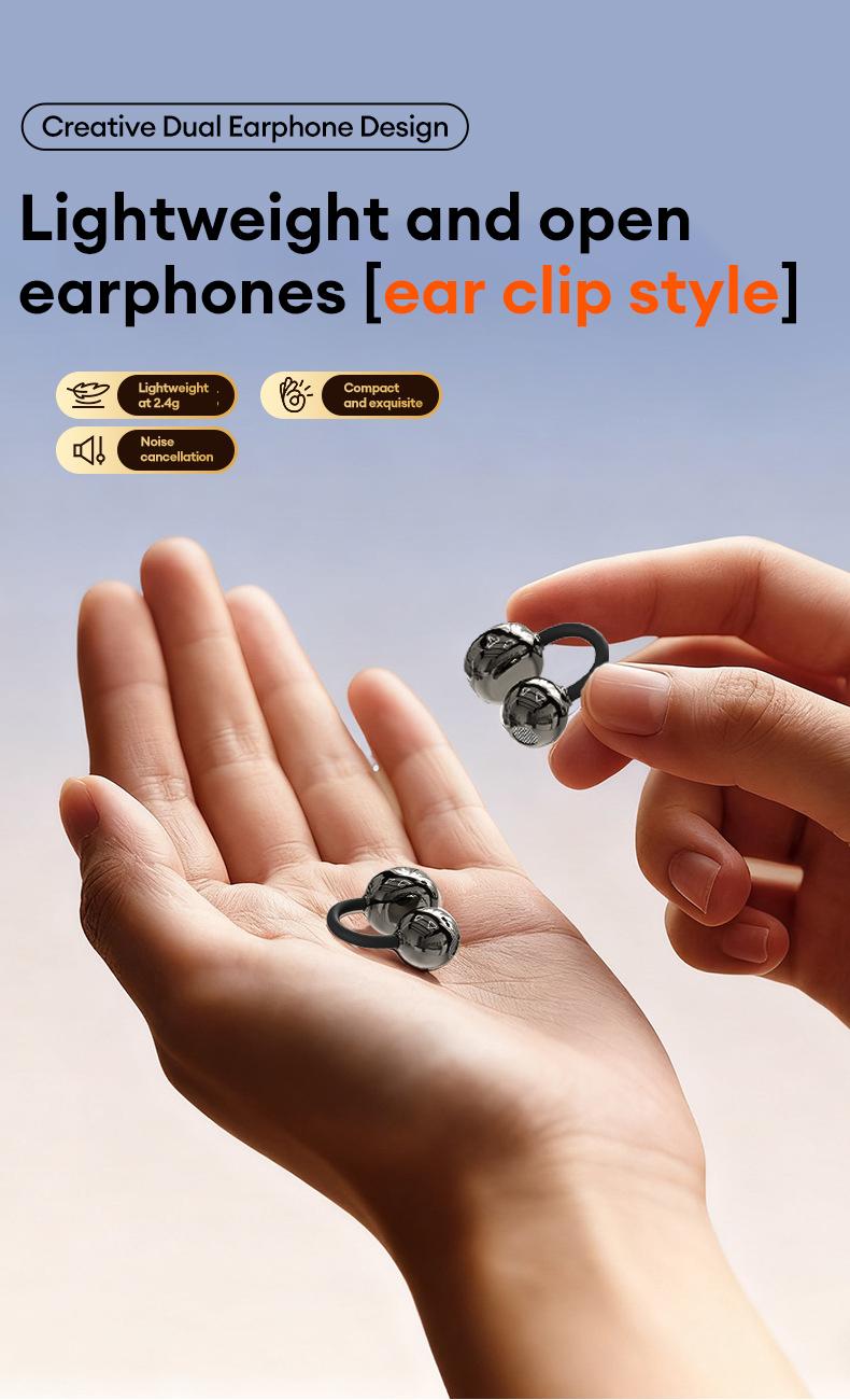 GT630S Bluetooth Wireless Earbuds with Chargeable Power Bank Case, 4 Earbuds, Clip-On Design, Noise Cancellation, Water Resistant, Reverse Phone Charging, Audio for Sports & Sleep, Android & iOS Compatible GT630S Bluetooth Wireless Earbuds with Chargeable Power Bank Case, 4 Earbuds, Clip-On Design, Noise Cancellation, Water Resistant, Reverse Phone Charging, Audio for Sports & Sleep, Android & iOS Compatible