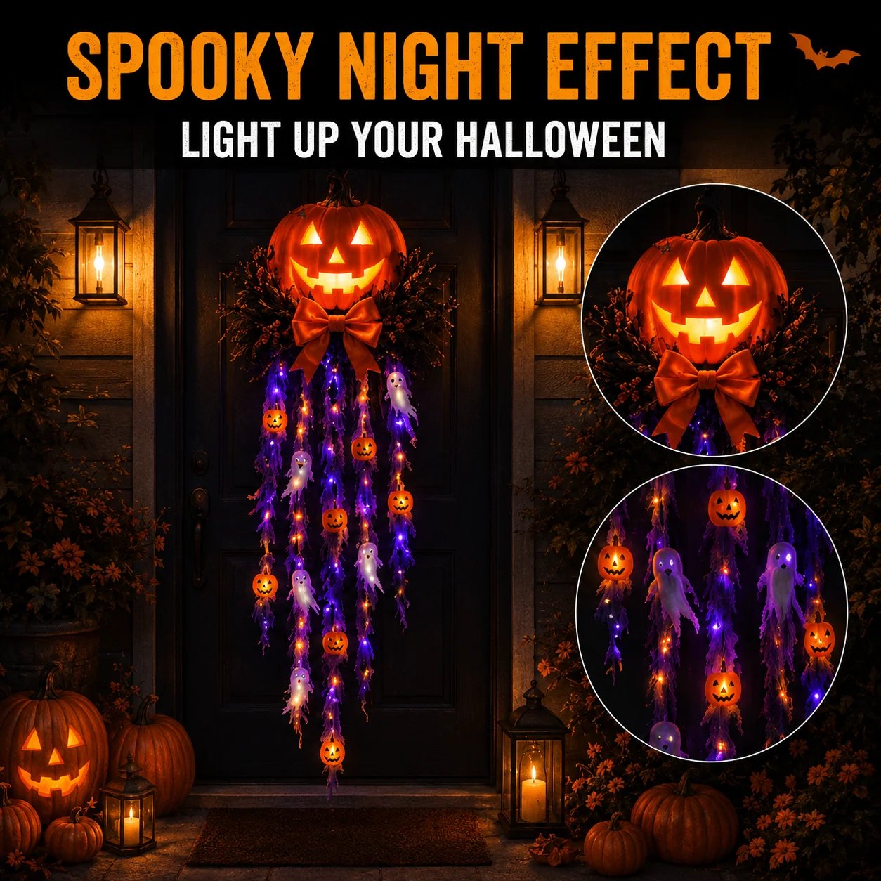 Spooky Halloween night light effect