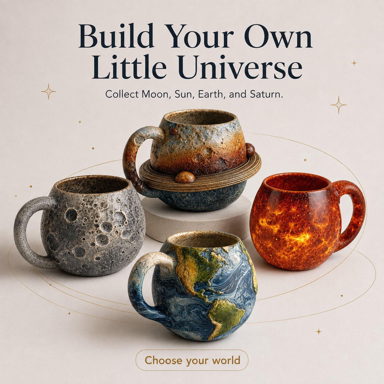 Celestial mug collection