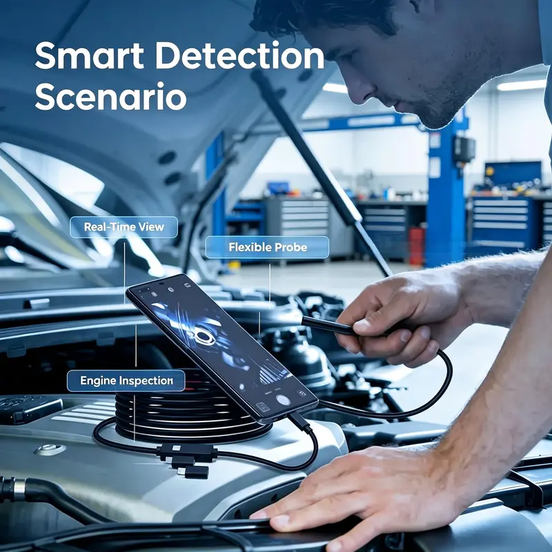 Endoscope for auto, home and DIY use