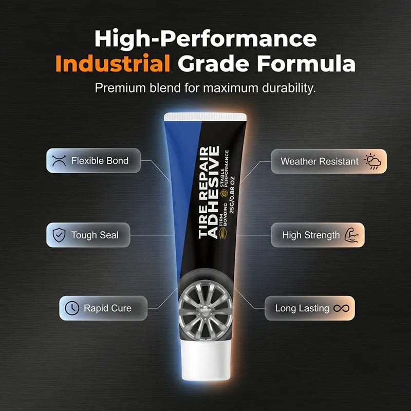 Three-step tire adhesive application process