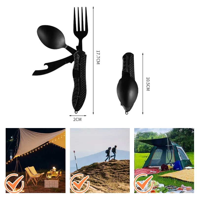 Folding utensil size dimensions