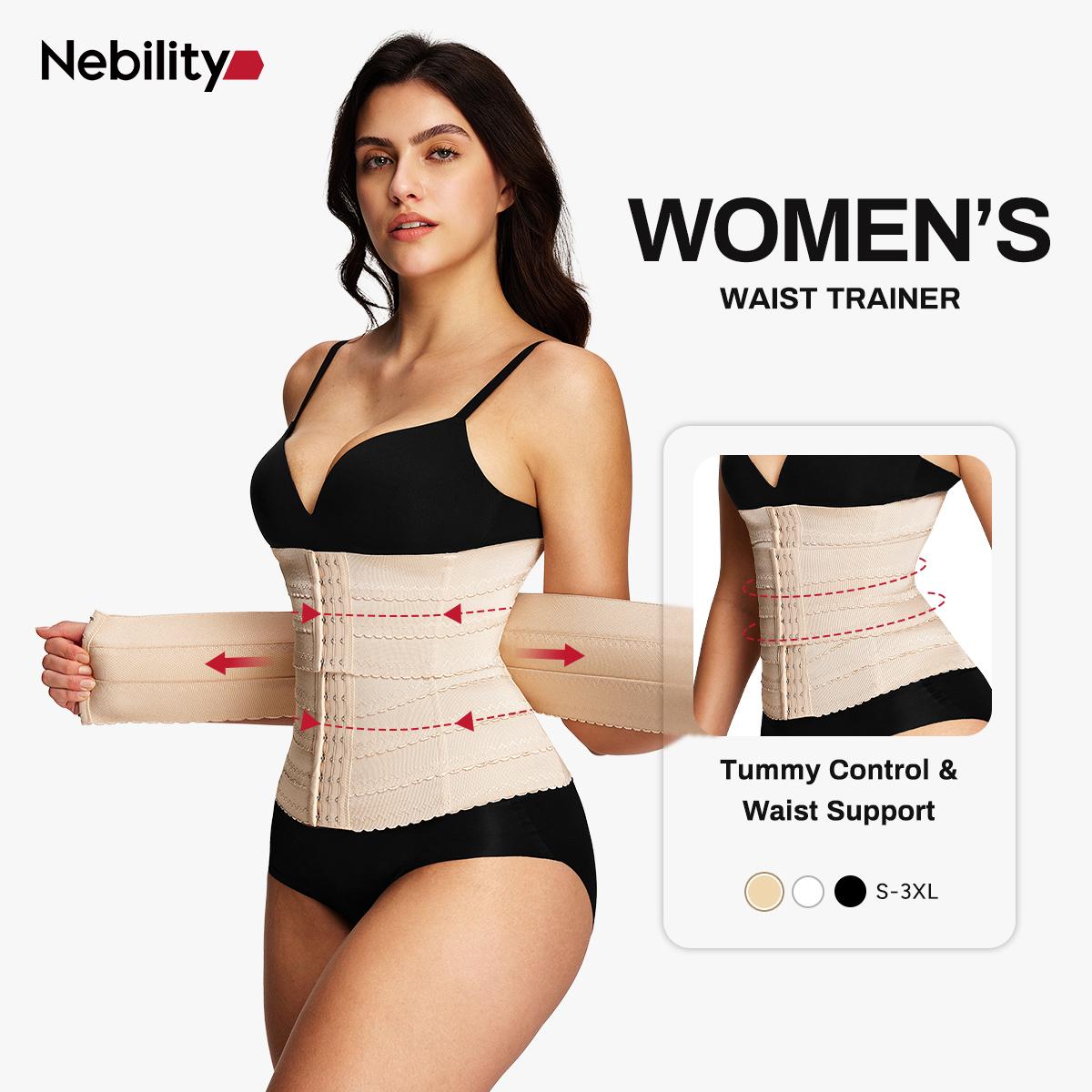 [MAX] Nebility Women's 2-Piece Sports Shapewear Set - Adjustable Waist Cincher & Breathable Sports Belt, Comfort Compression Activewear Basic Minimalist SpringStatements
