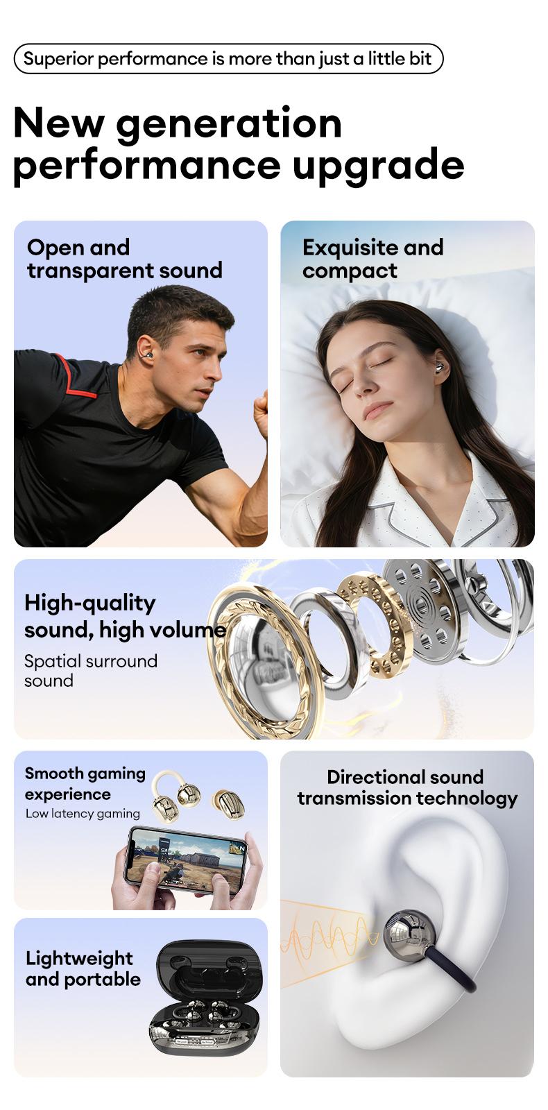 GT630S Bluetooth Wireless Earbuds with Chargeable Power Bank Case, 4 Earbuds, Clip-On Design, Noise Cancellation, Water Resistant, Reverse Phone Charging, Audio for Sports & Sleep, Android & iOS Compatible GT630S Bluetooth Wireless Earbuds with Chargeable Power Bank Case, 4 Earbuds, Clip-On Design, Noise Cancellation, Water Resistant, Reverse Phone Charging, Audio for Sports & Sleep, Android & iOS Compatible