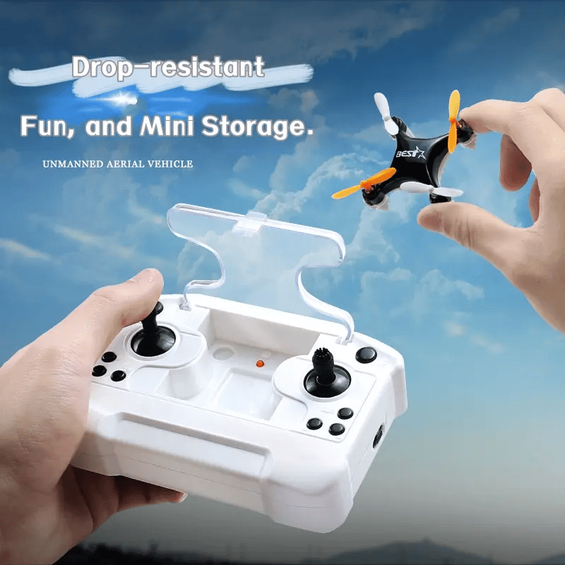 Top Christmas Gift 2025 🎅 All-Ages Mini Drone with Easy Stunt Flights & 360° Tricks - Perfect Beginner-Friendly Flyer!