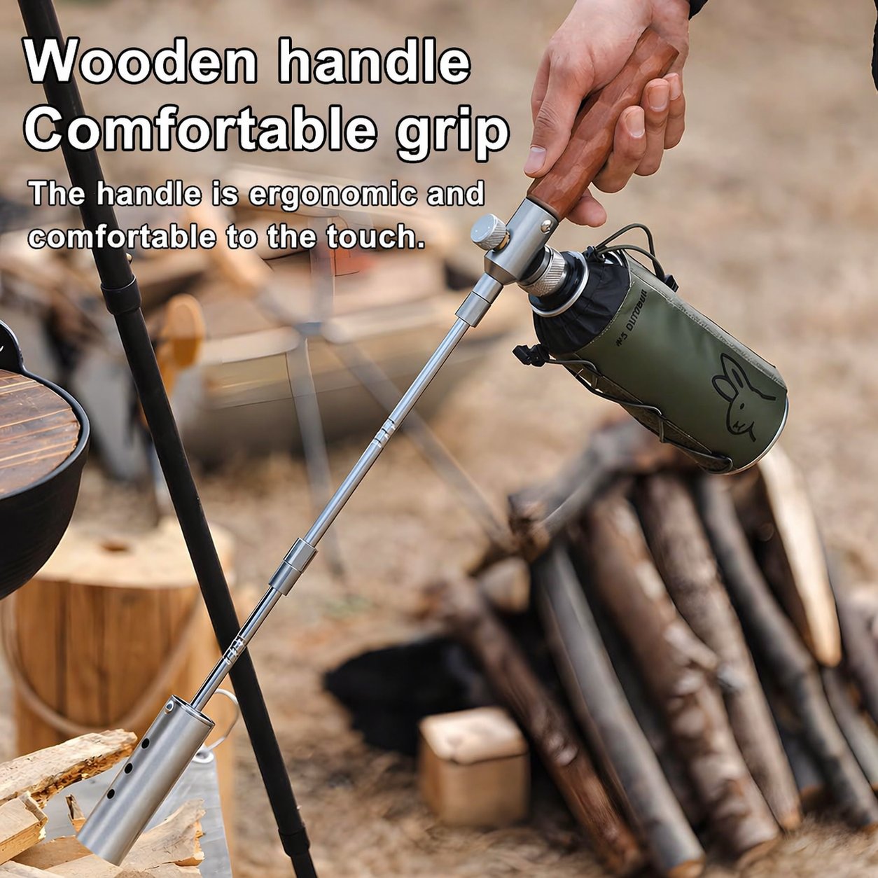 Cordless charcoal starter torch