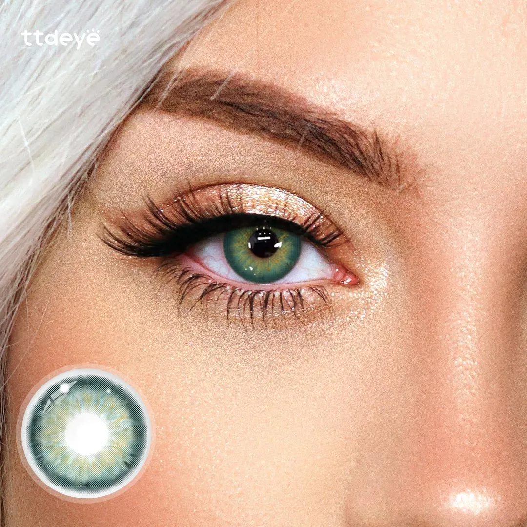 Aegean Sea Green Colored Contacts for Natural Eyes