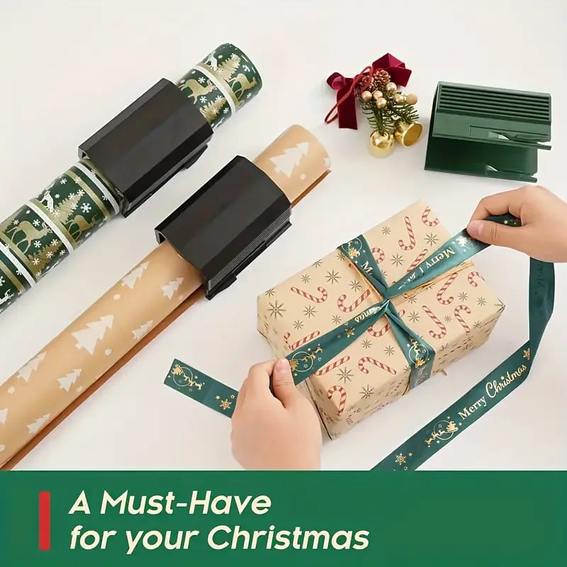 christmas gift wrapping paper cutter   blade manual cutting   diy scrapbooking portable slider paper trimmer birthday gifts home office battery free   precision Product details 1
