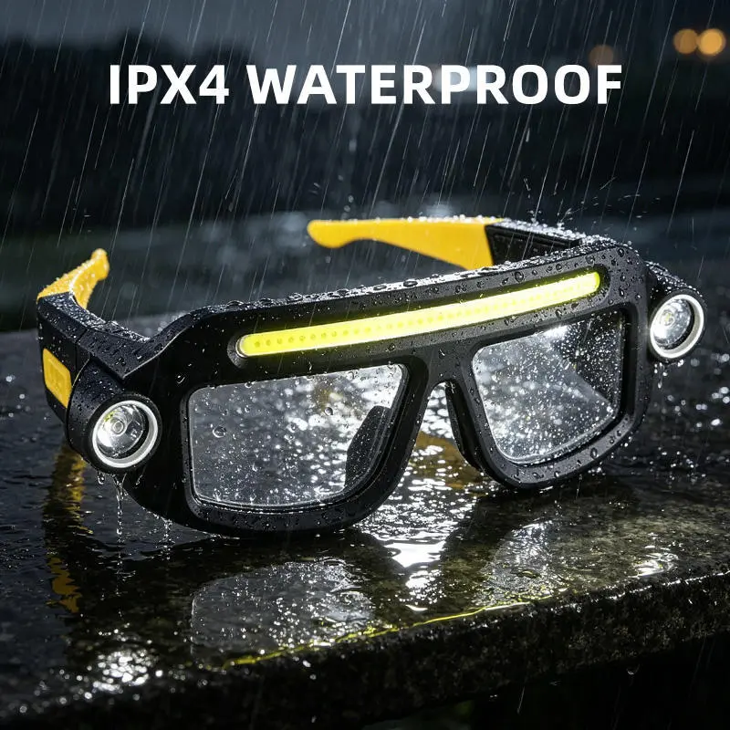 Rechargeable LED headlamp glasses product image 4