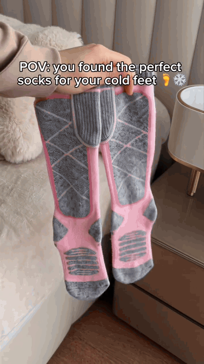Rechargeable heated socks