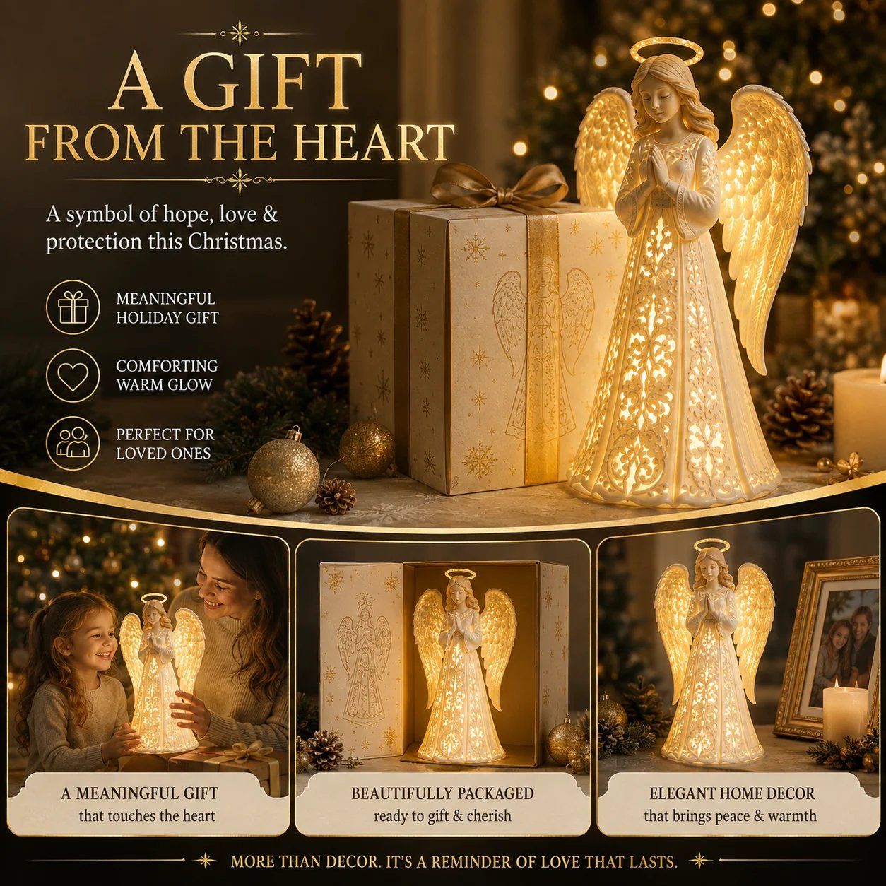 Angel light meaningful Christmas gift