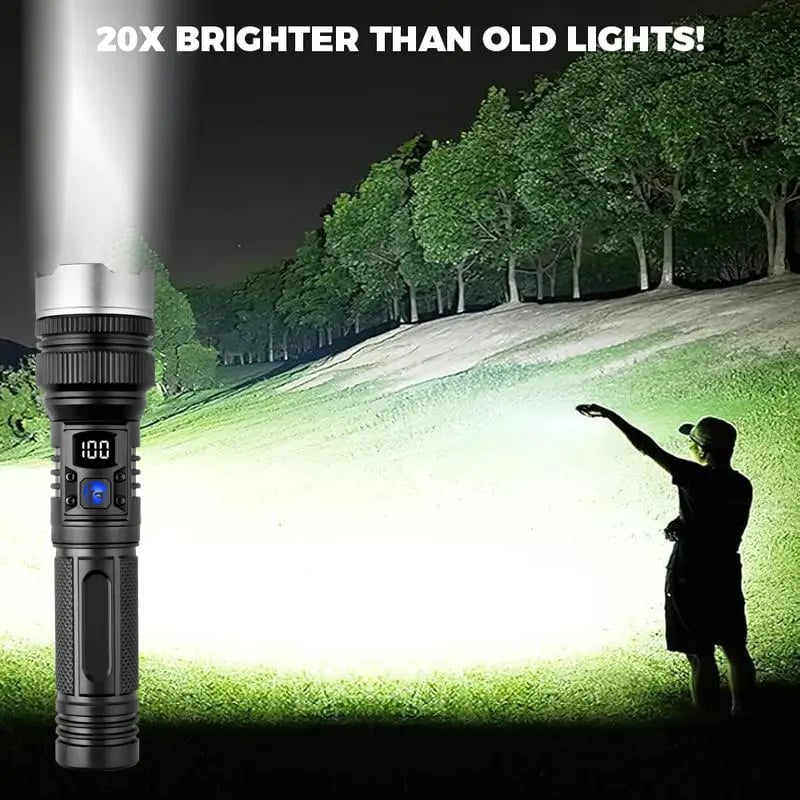 Product Introduction of 2-in-1 POWER BANK FLASHLIGHT | Super Bright, USB Rechargeable, Zoomable | Camping, Emergency, Fishing fathersdaygift 2