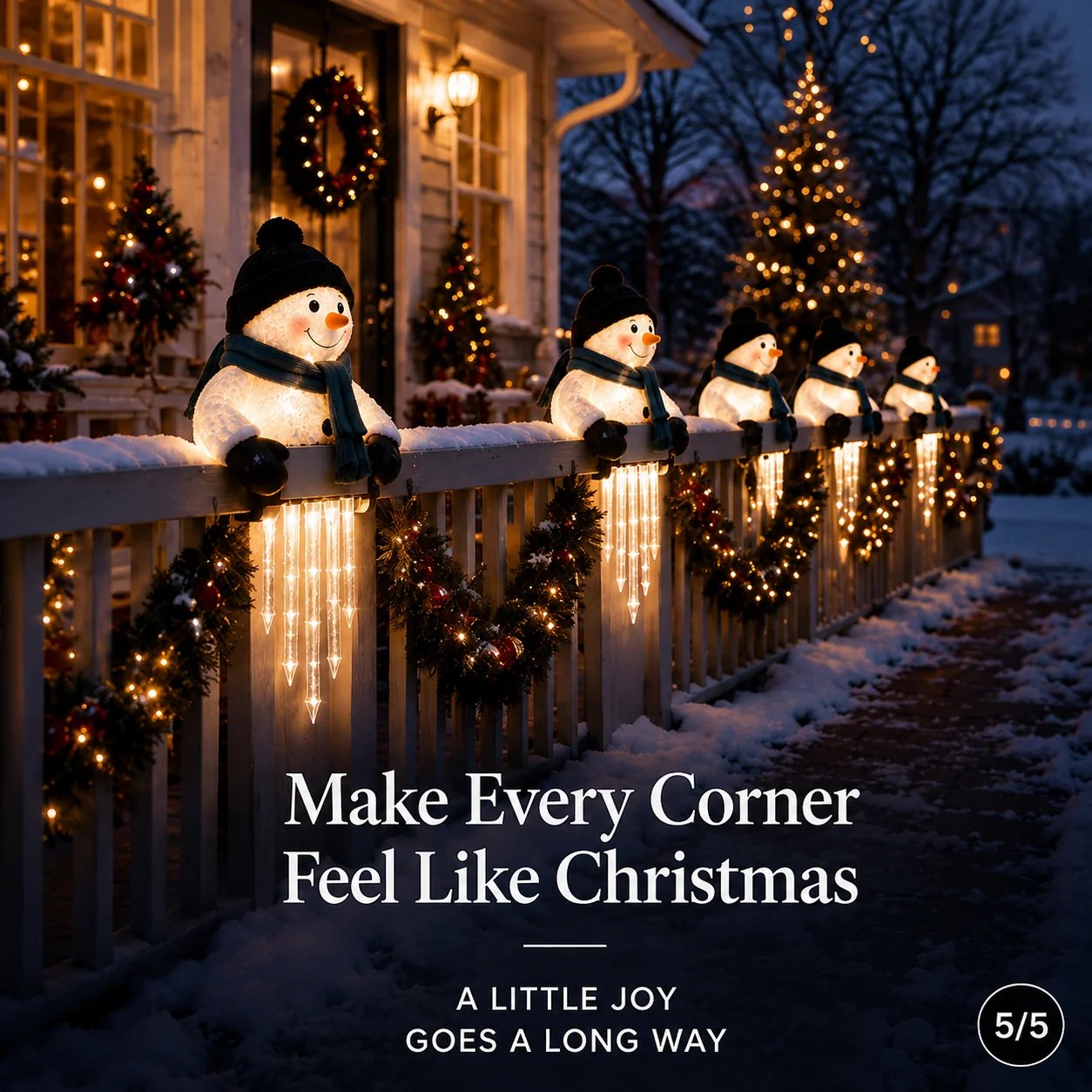Snowman Christmas light details Snowman Christmas light details