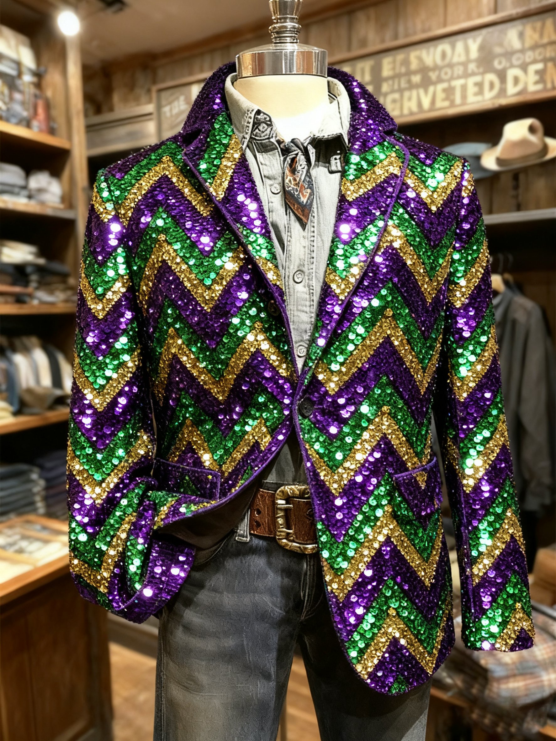 Mardi Gras Sport Coat - Mardi Gras Jacket Gold mensusa main image 0