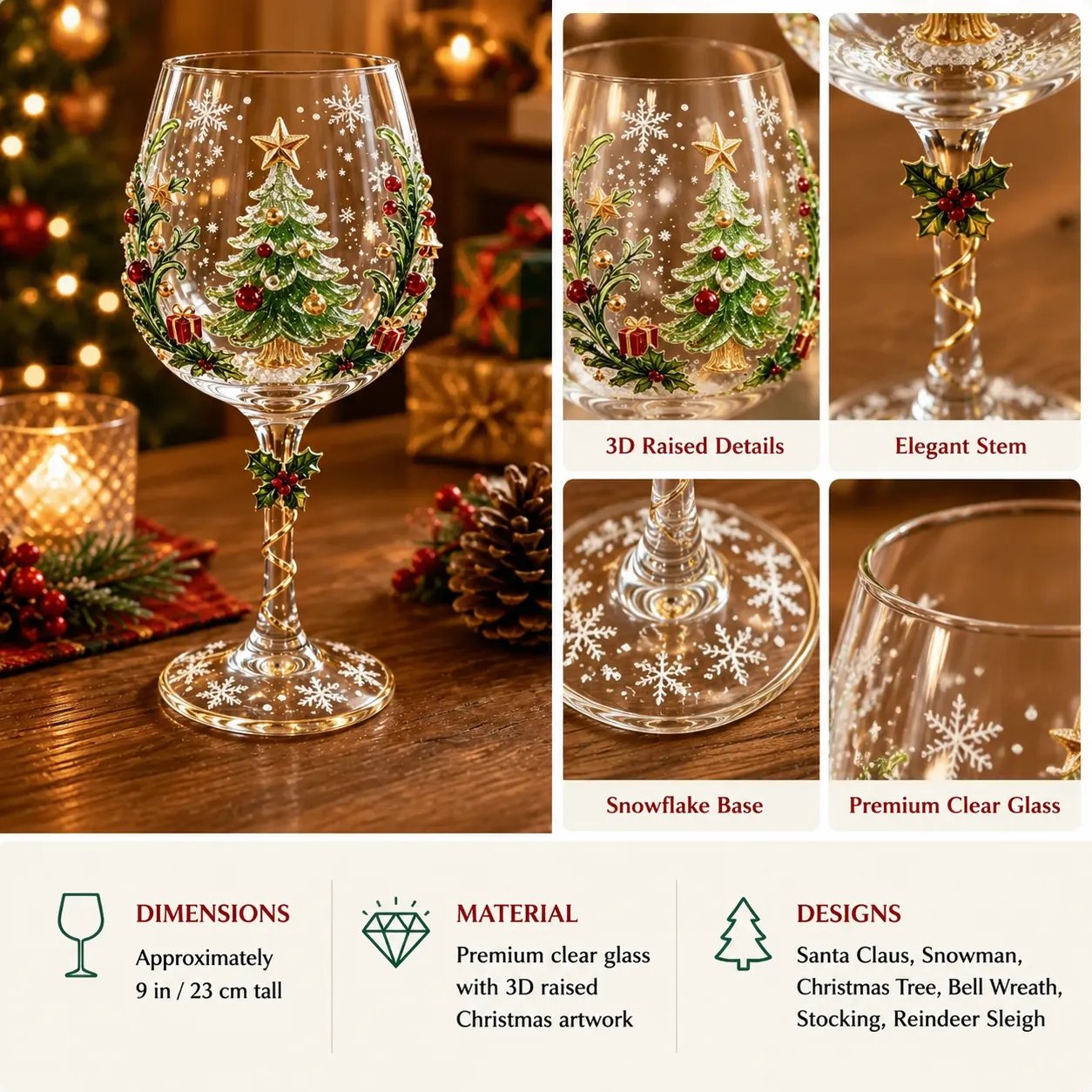 Christmas glass designs
