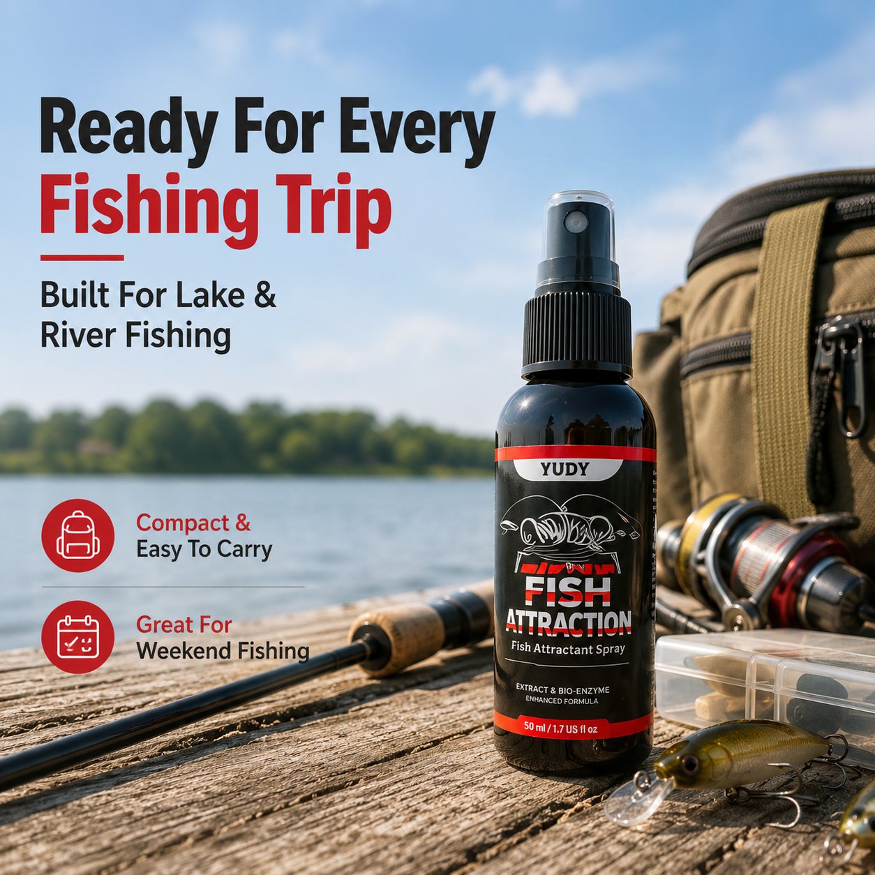 Fishing attractant for outdoor fishing