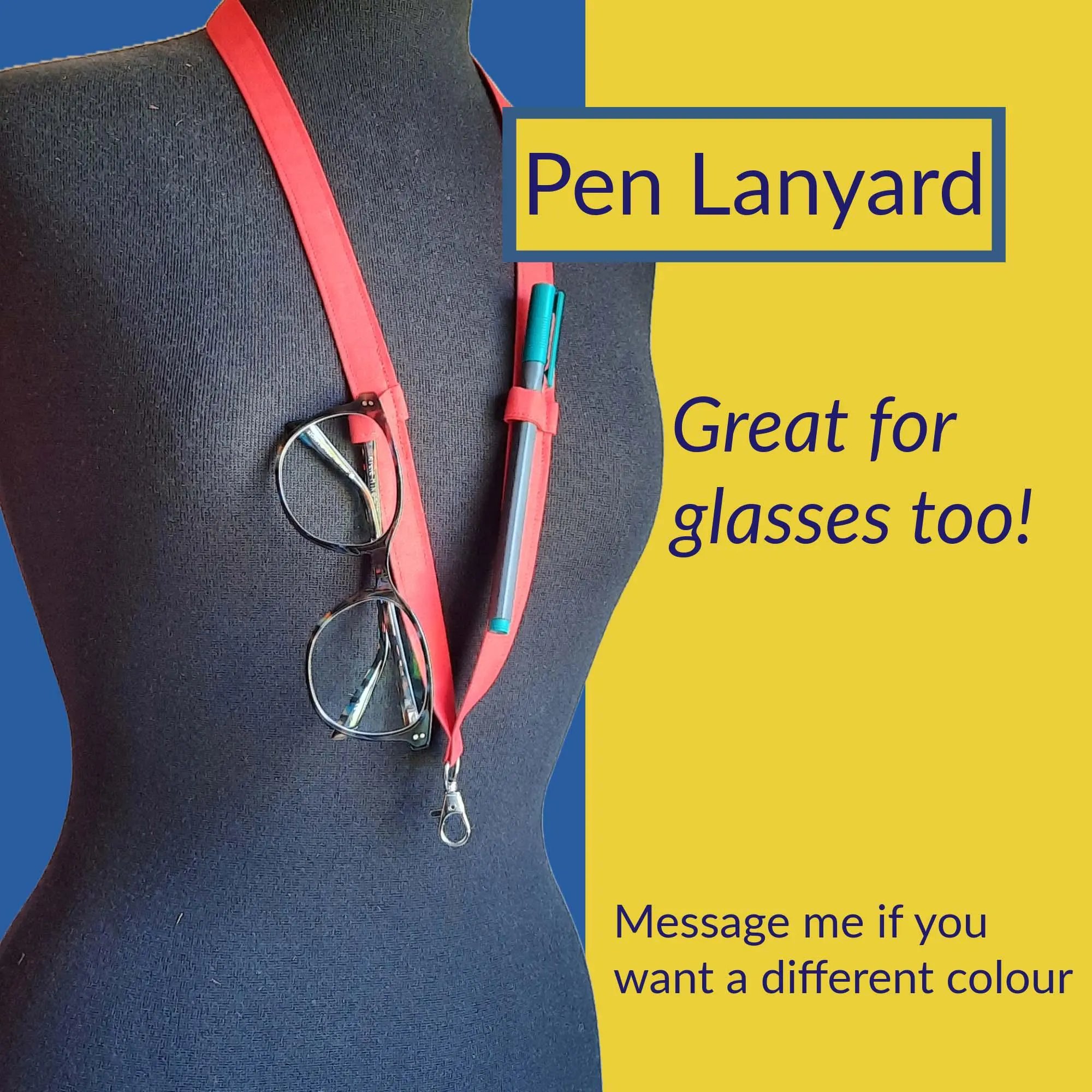 🔥LAST DAY 50% OFF -👩‍🏫Plain Fabric Pen Lanyards