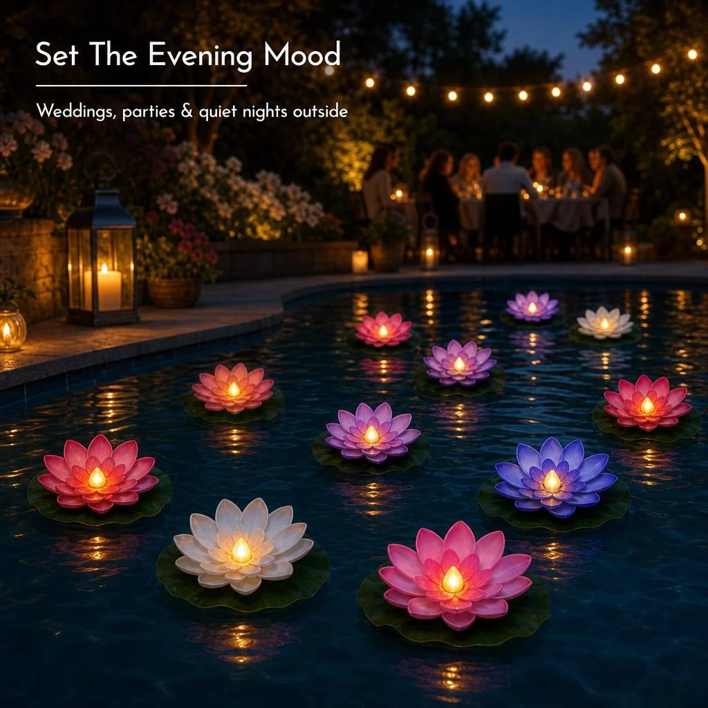 Lotus Lights for Weddings Parties and Evenings