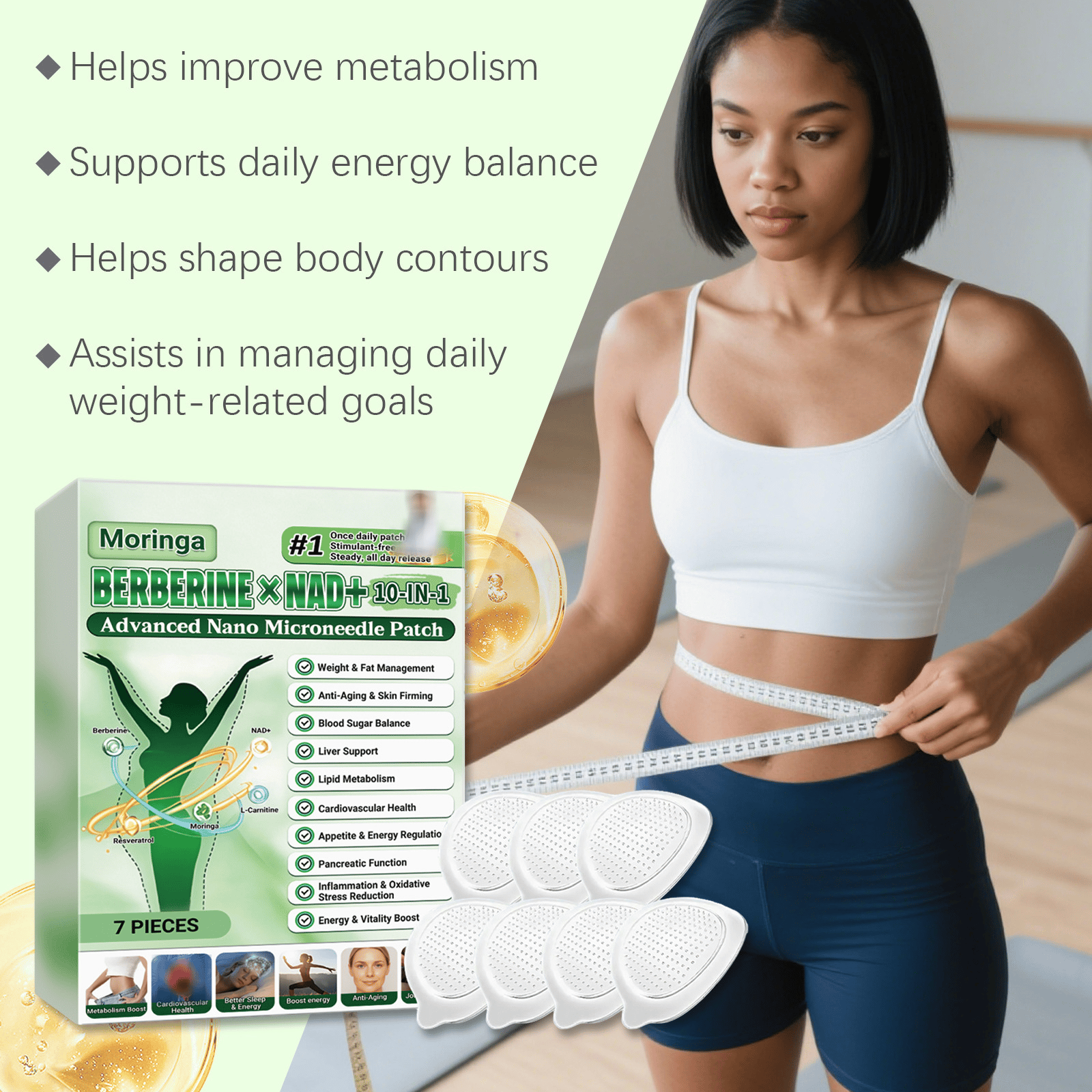 Healrize Moringa 10-in-1 Advanced Nano Microdarts Patch