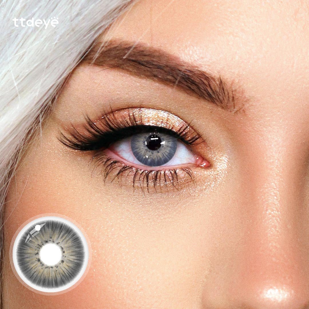 TTDeye New York Grey Colored Contact Lenses