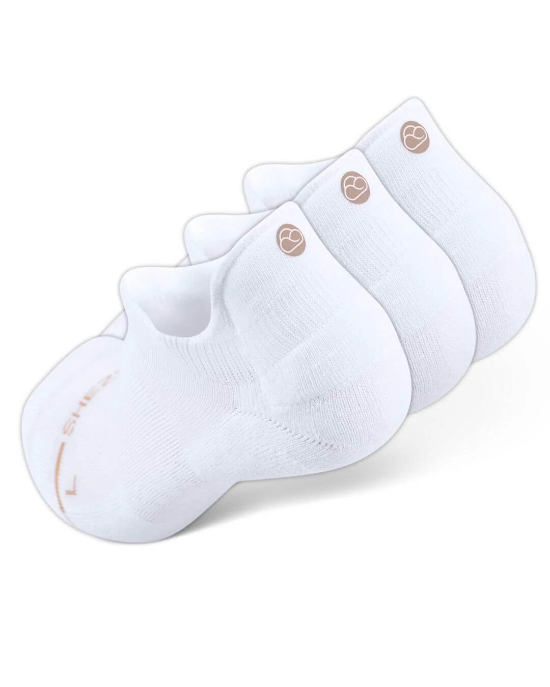 White padded ankle socks bundle