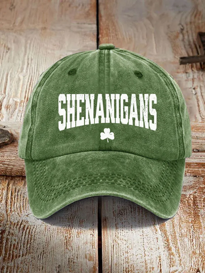 Unisex St. Patrick's Day Shenanigans Printed Hat