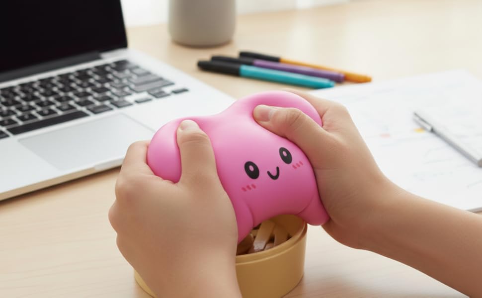 Giant Glitter Dumpling, Giant Dumpling Squishy, Mega Rainbow Dumplings, Cute Anxiety Relief Fidget Toy, with Steamer Box,Soft Squeeze Decompression Dough for Adults