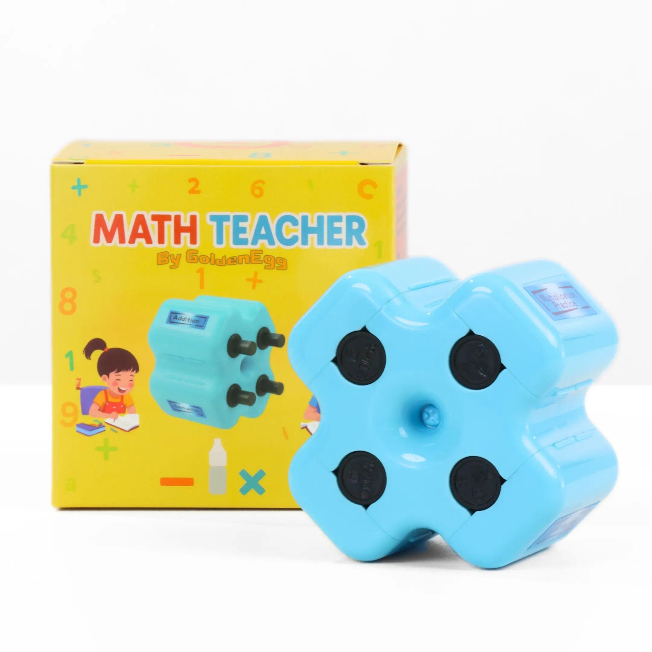 Jump Math Toy Math Teacher | 4-in-1 Math Stamp Roller | Viral Educational Toy for ...