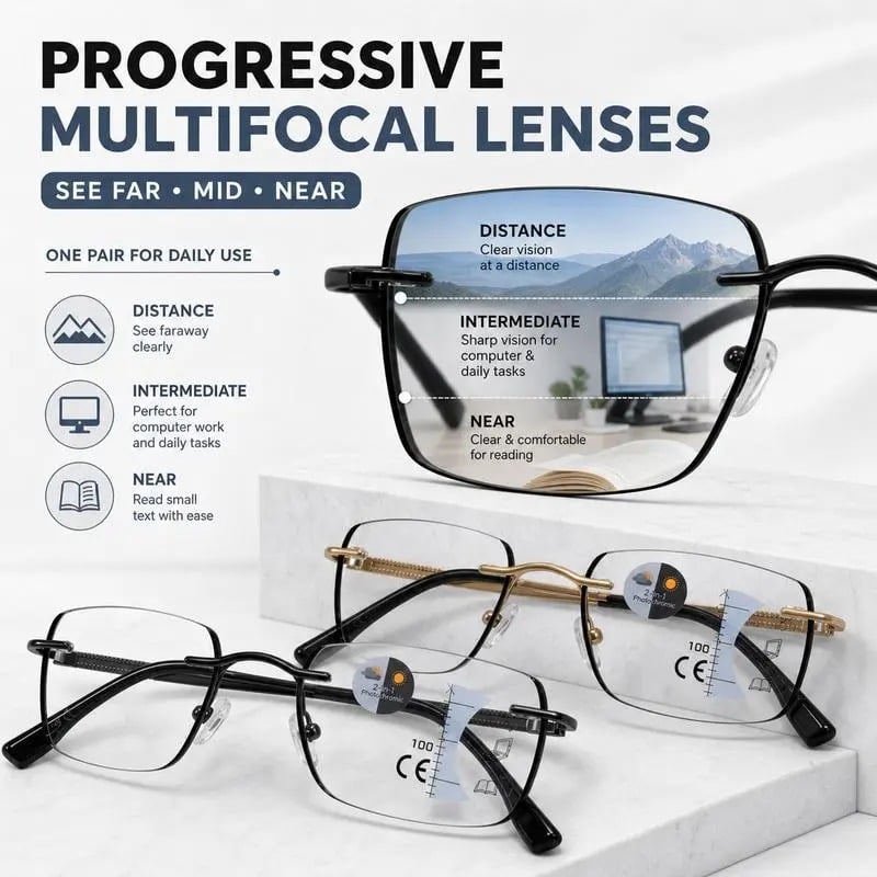 Eyeglasses frame and comfort details