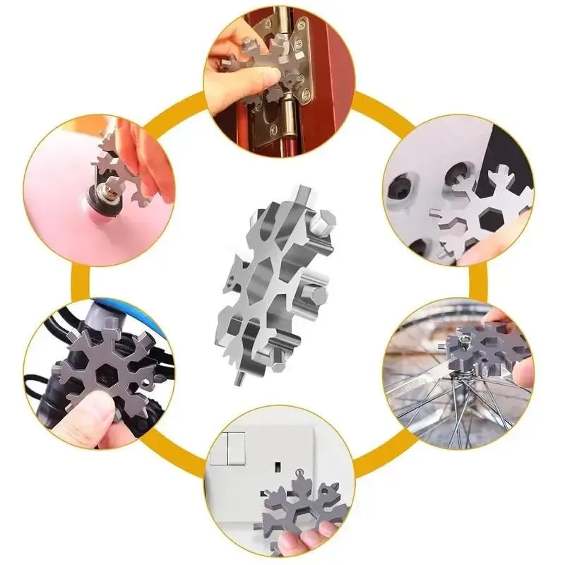 Snowflake multi-tool outdoor use