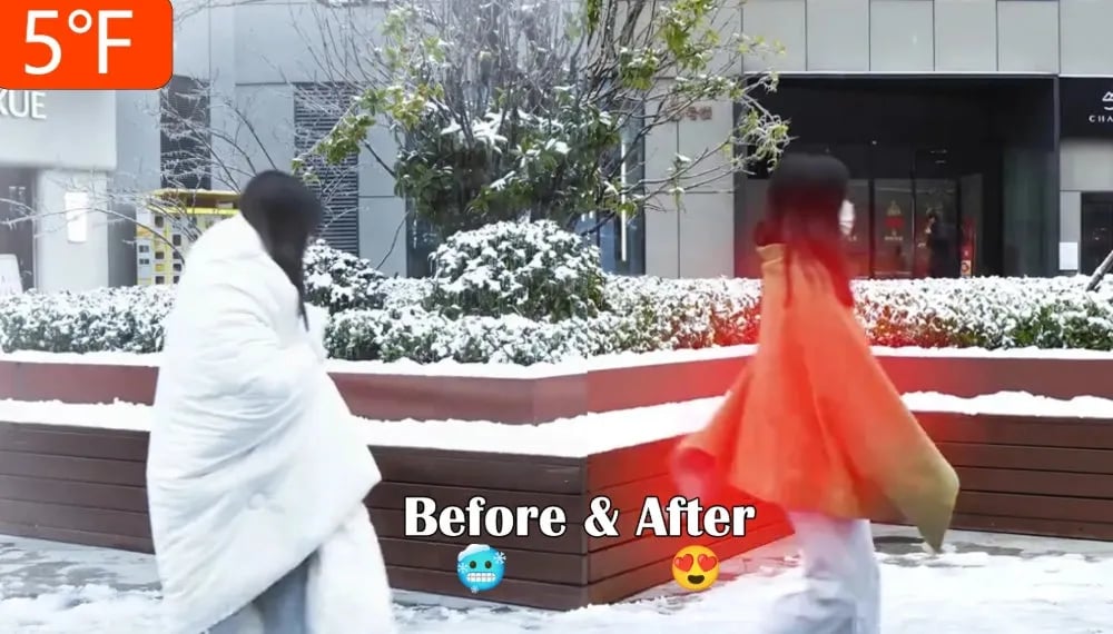 Wearable heated blanket for home and office