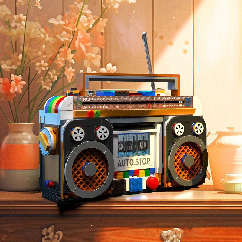 554pcs Vintage Radio Classic Series Building Blocks Set, Collector’s Edition Retro Music Player Display DIY Collectible Model Kit, Creative Gift and Festival Party Home Decor Ornament, Building Block Sets #GLOBAL PICKS