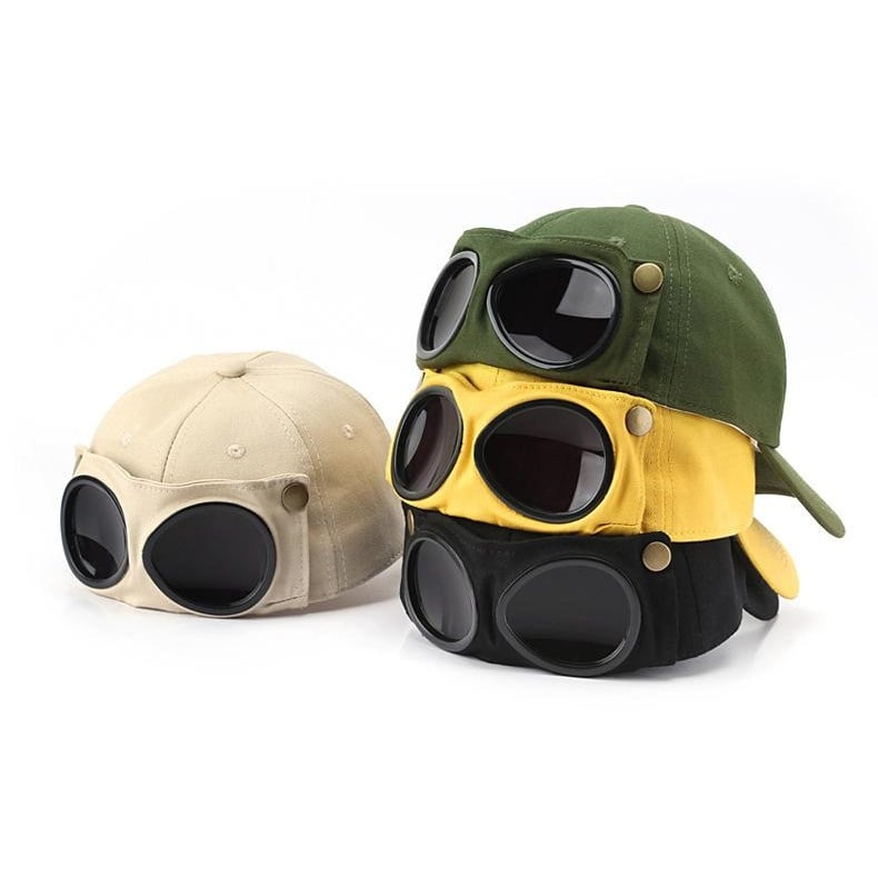 Casquette de baseball style aviateur