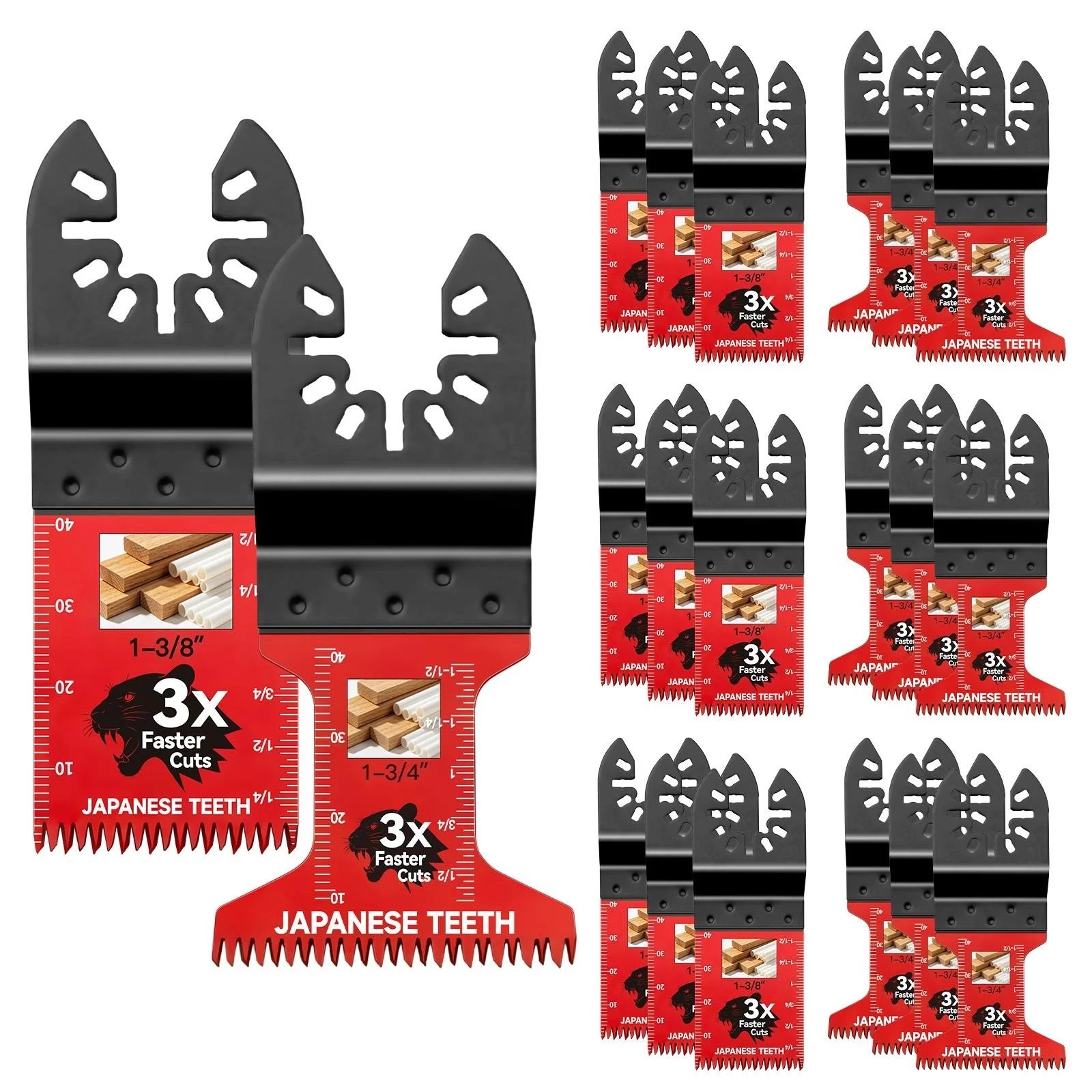 Professional multitool blade set