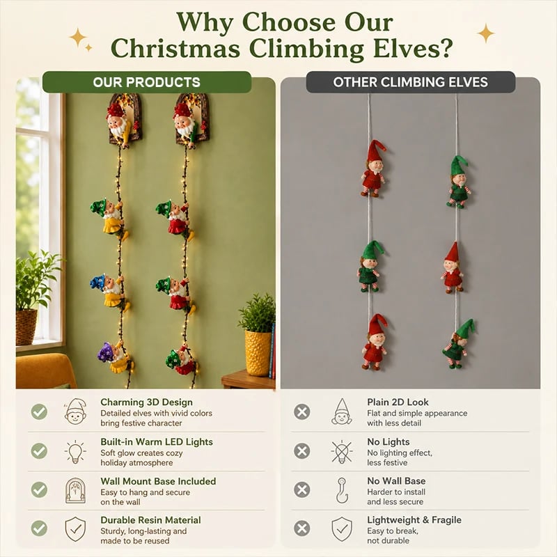 Vertical Christmas gnome wall hanging decoration