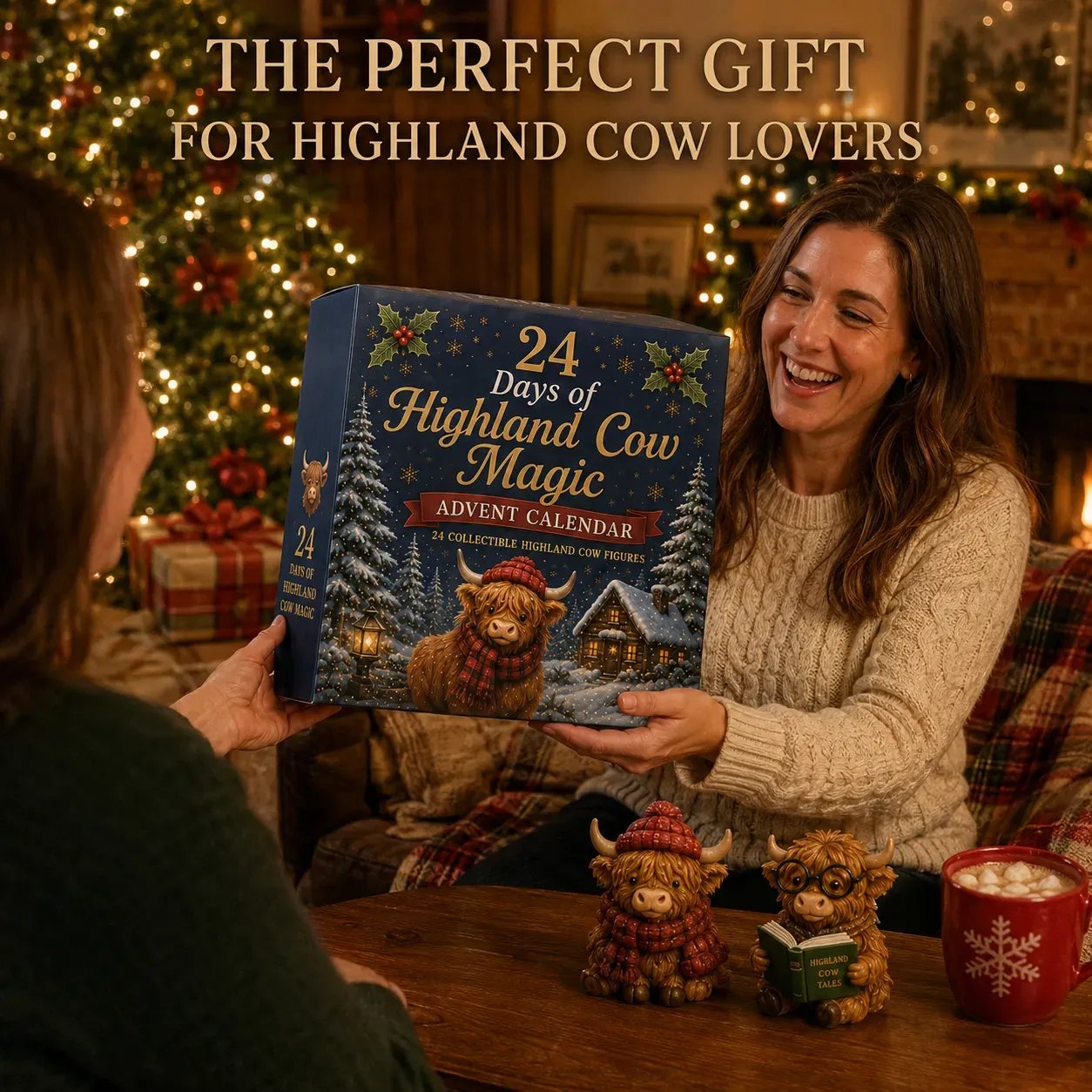 Highland Cow Advent Calendar product presentation