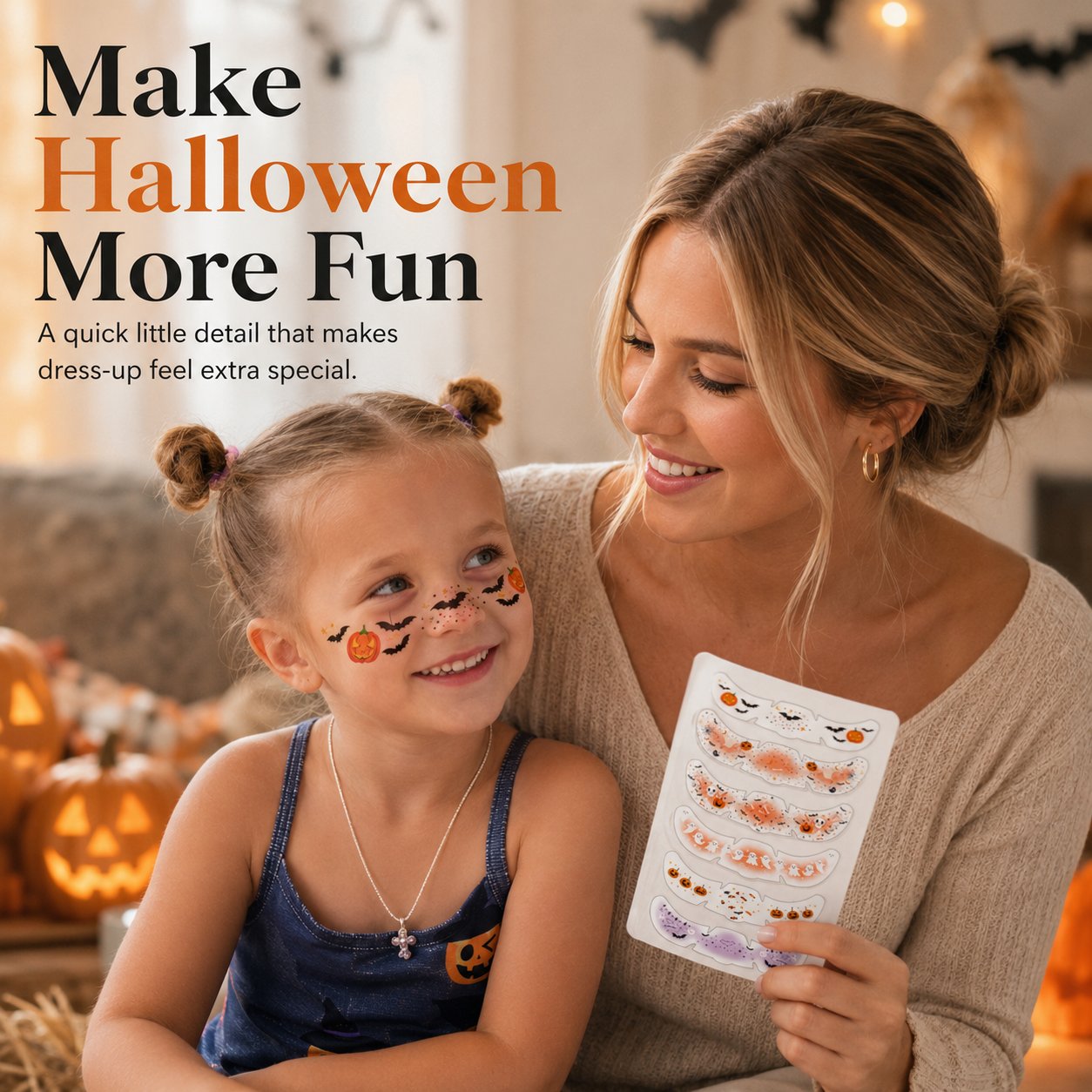 Temporary Freckle Face Tattoos – 6 Themed Styles – detail 8