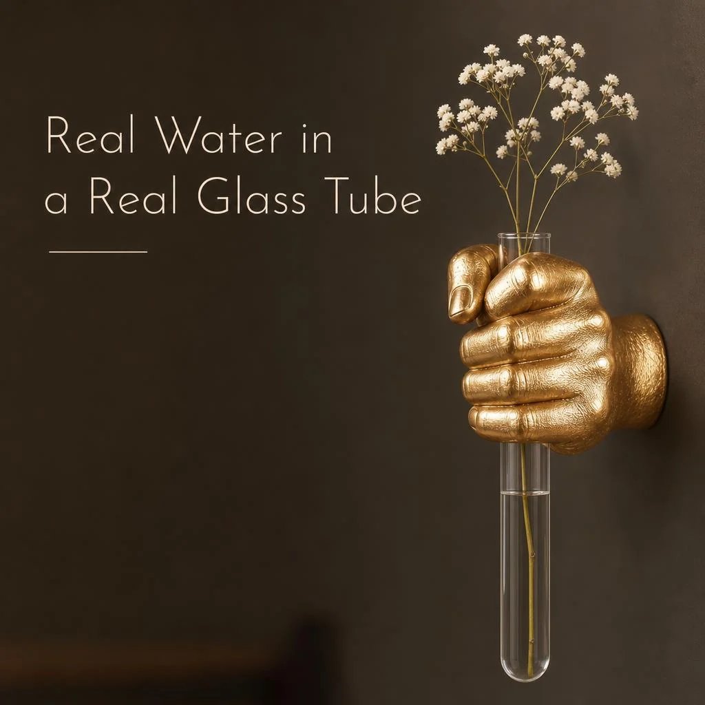 Removable Glass Tube Flower Vase