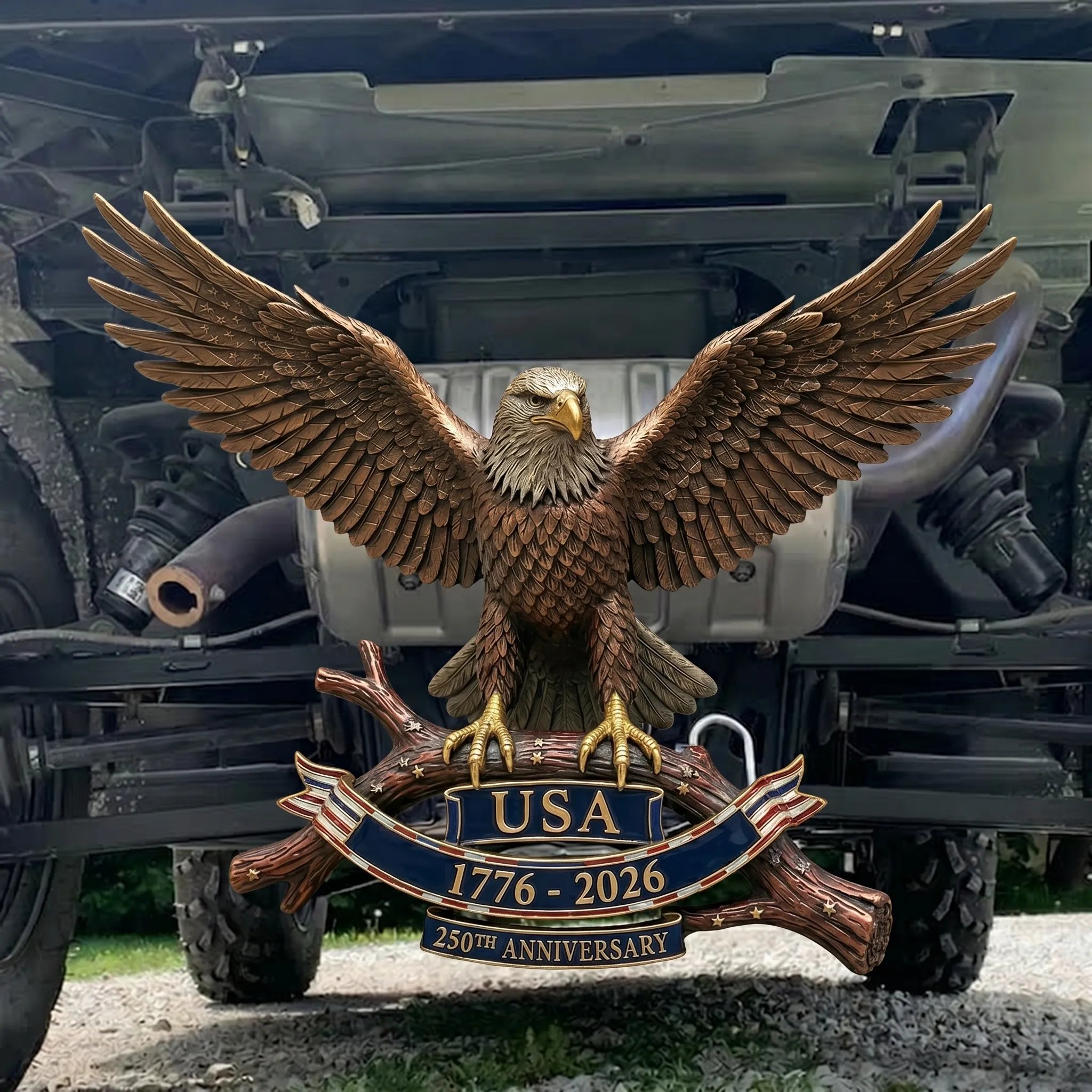 🦅 USA 250th Anniversary Eagle Trailer Hitch – A Legacy of Freedom on the Road