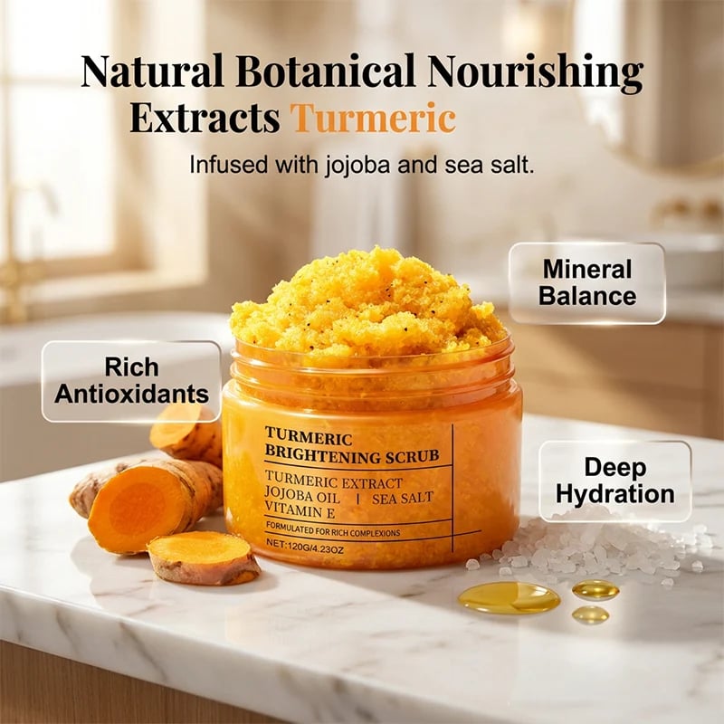 Turmeric scrub botanical ingredients