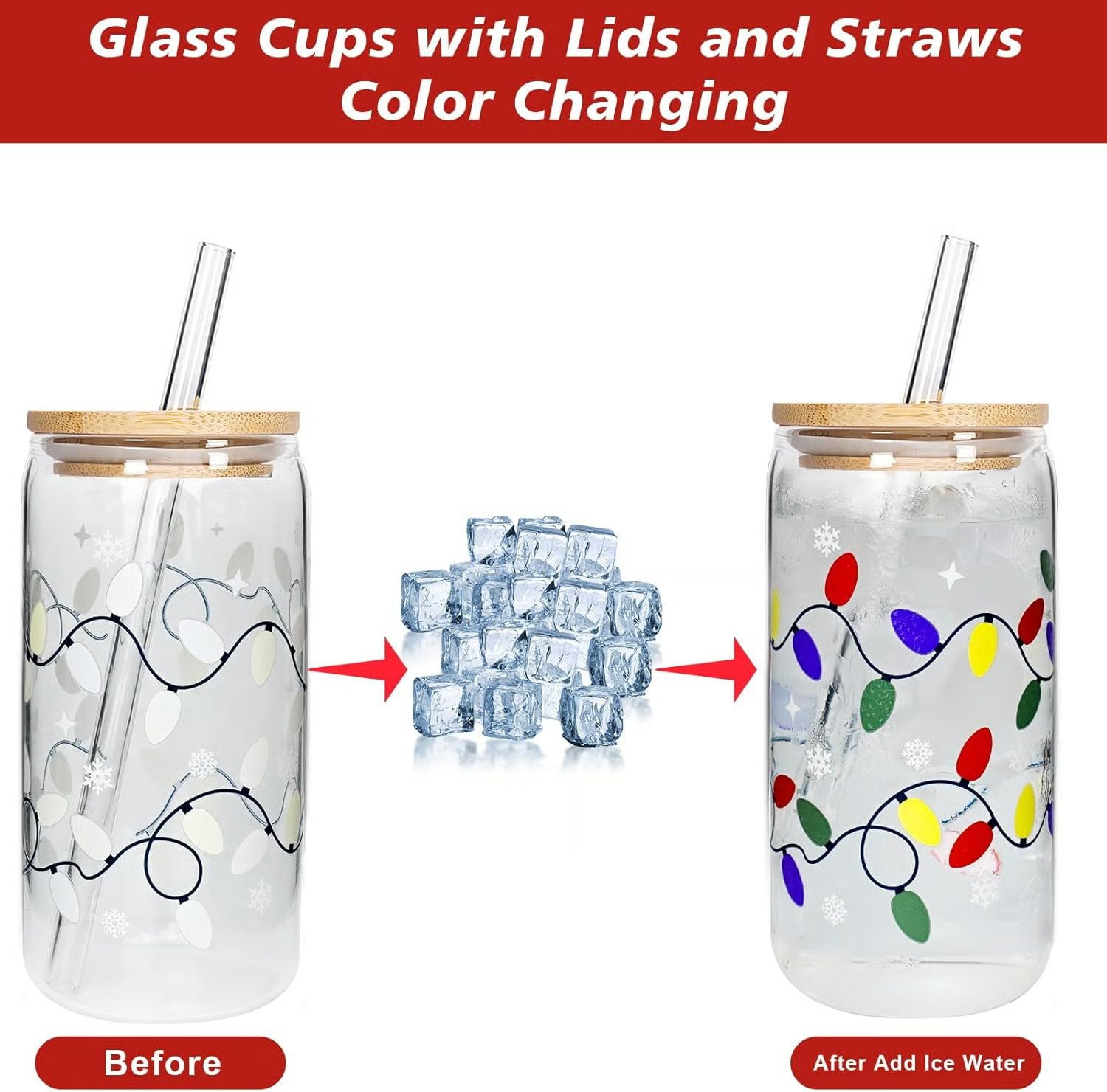 Temperature activated Christmas cup