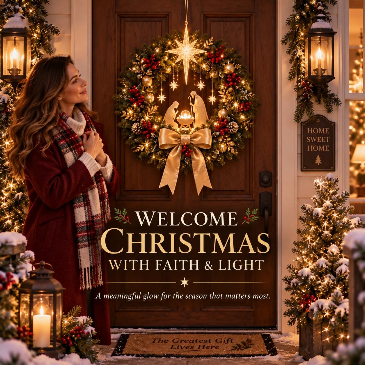 Welcome Christmas with faith and light