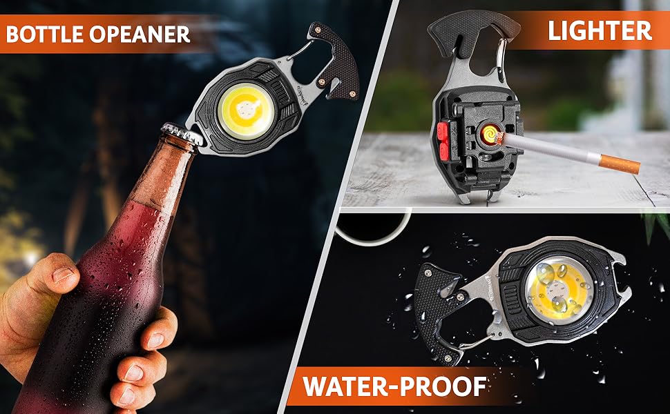 lighter electric recharagble survival knife with fire starter survival kit survival key chain