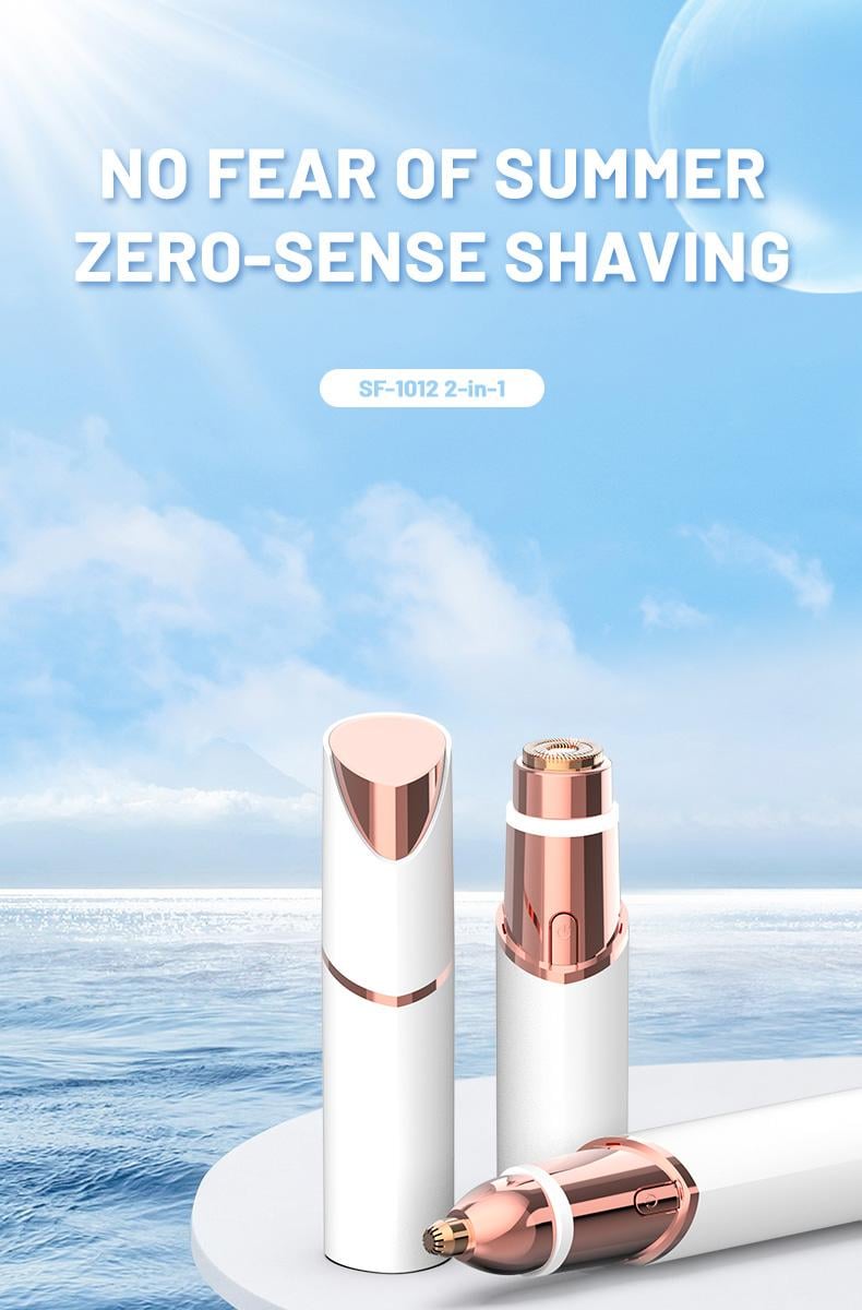 Facial hair remover and nose hair trimmer set