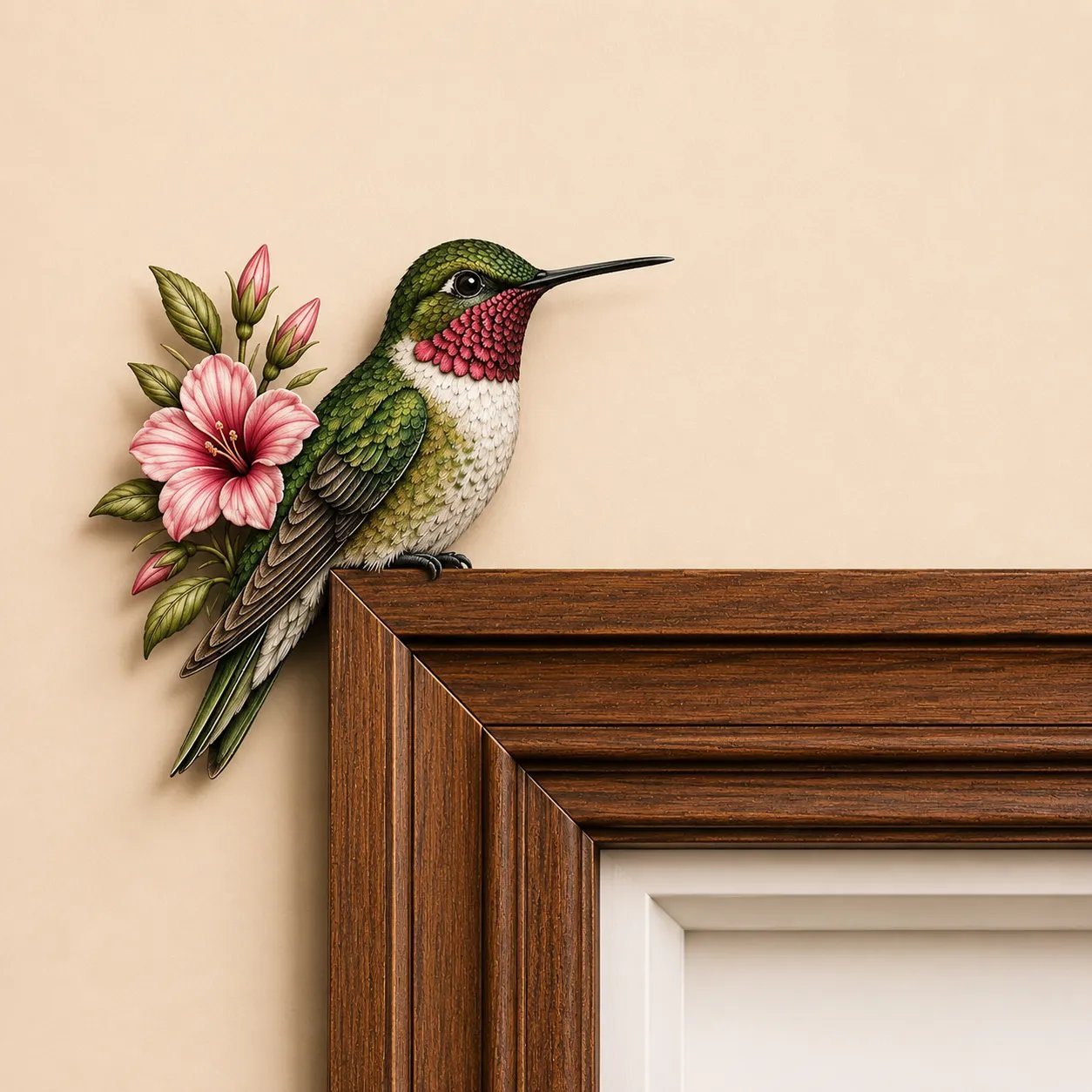 Wooden Owl on Door Frame