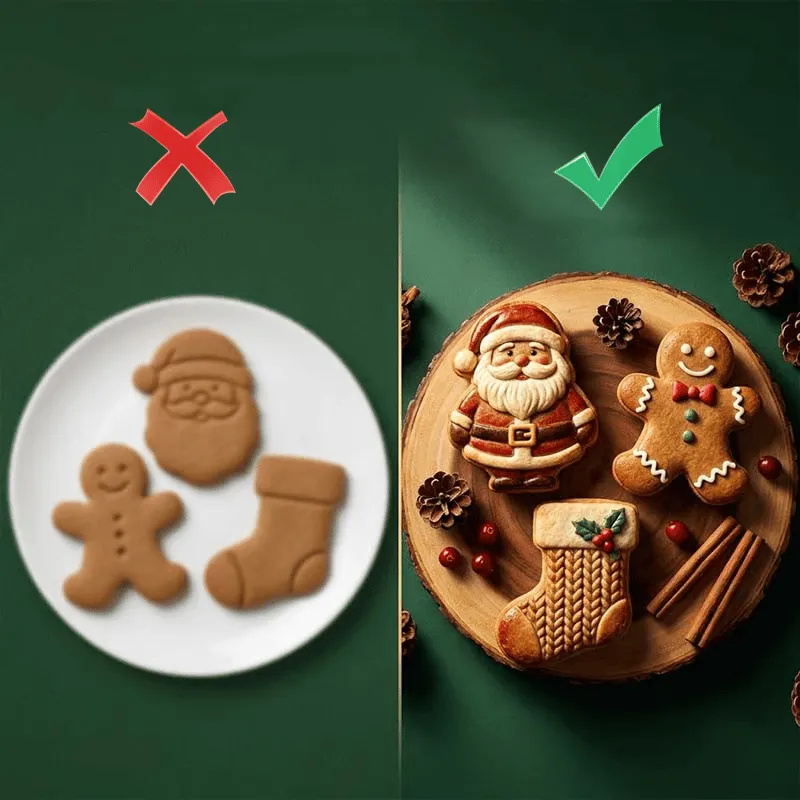 Festive Christmas shaped homemade treats