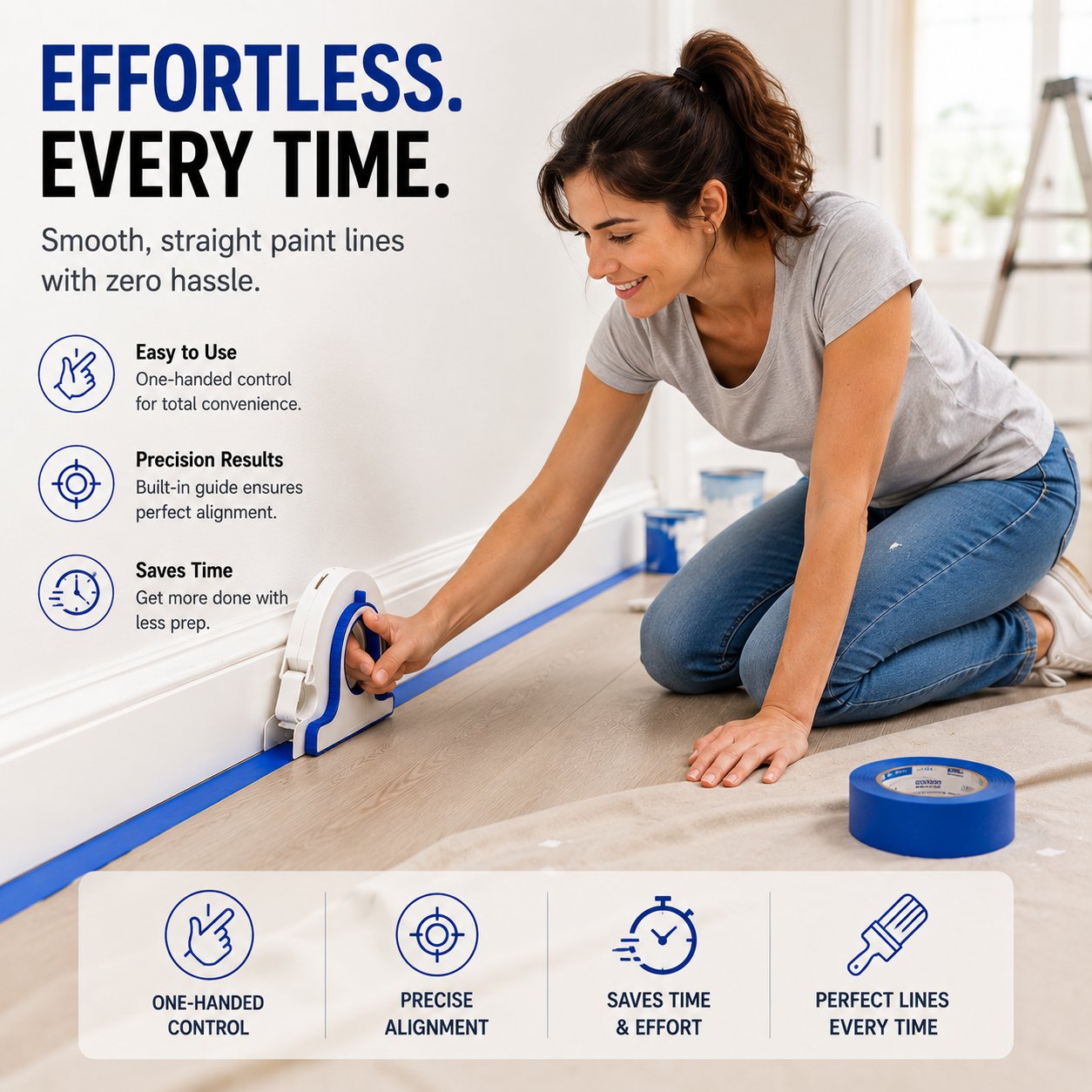 High-efficiency Painter Masking Tape Applicator - Painter's Masking Tape Applicator